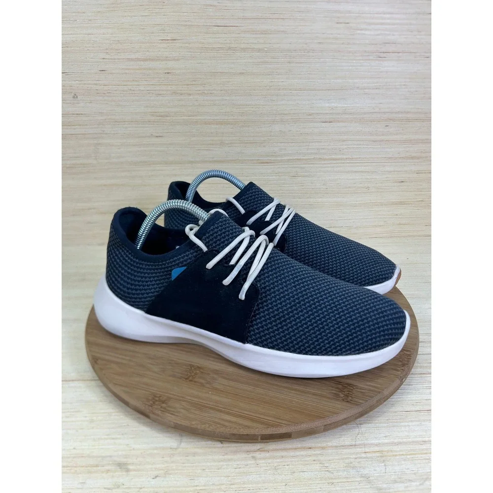 Vessi Everyday Classic Waterproof Sneakers Navy Blue Black Womens 10 Low Top